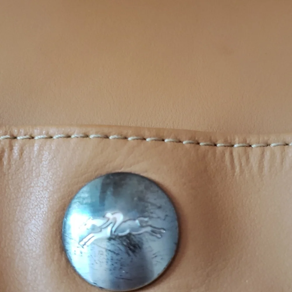 Longchamp cognac hobo bag